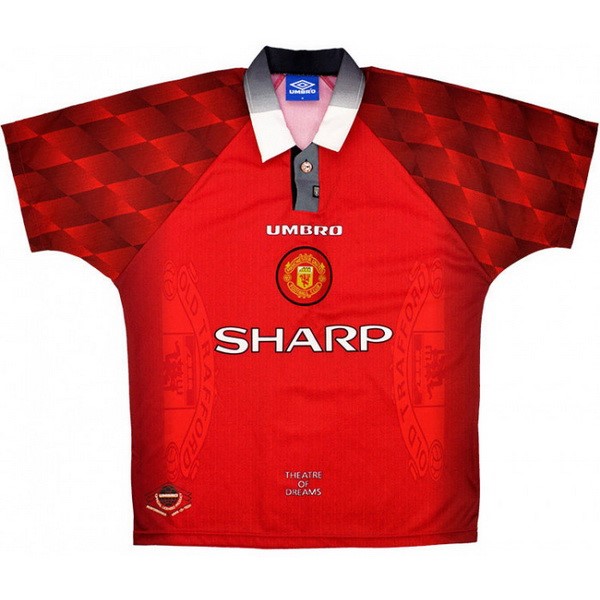 Maillot Football Manchester United Domicile Retro 1996 1997 Rouge
